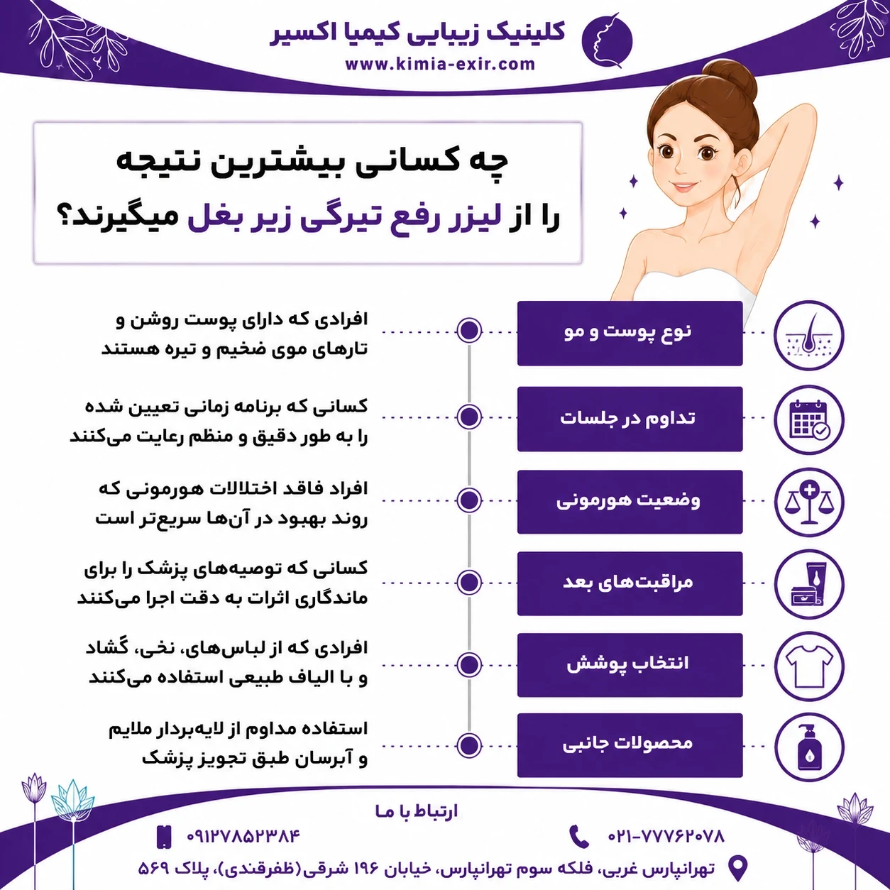 بیشترین نتیجه از لیزر رفع تیرگی 