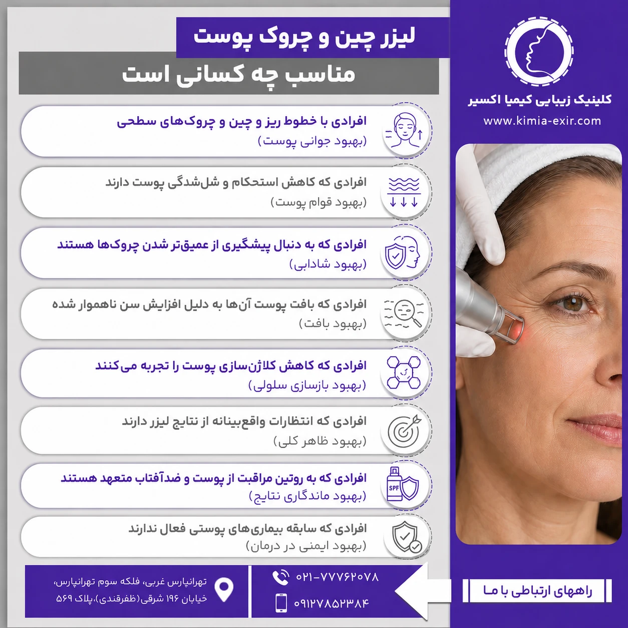 لیزر چین و چروک مناسب کیست
